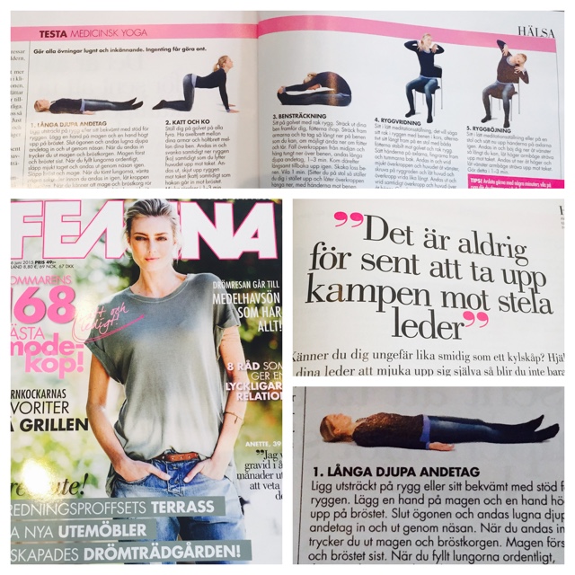 YogaManas Madeleine Wilhelmsson visar MediYoga i Femina