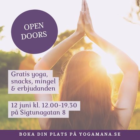 OPEN DOORS på YogaMana Sigtunagatan 12 juni