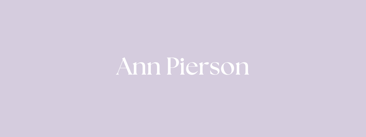 Ann Pierson banner.